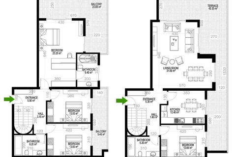 4+1 Lejlighed  i Mahmutlar, Antalya, Tyrkiet Nr. 219160 - 16