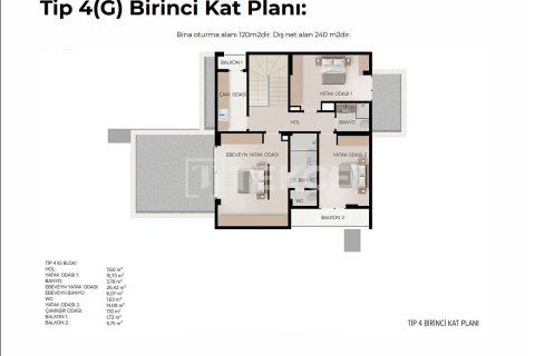 Villa for sale  in Bursa, Turkey, 5 bedrooms, 240m2, No. 224691 – photo 16