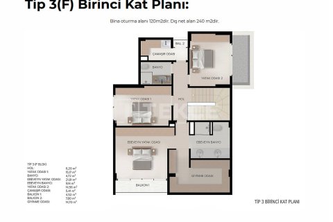 Villa for sale  in Bursa, Turkey, 5 bedrooms, 240m2, No. 224691 – photo 14