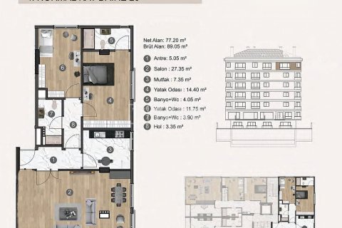 Продажа квартиры в Стамбуле, Турция 1+1, 71м2, №222465 – фото 10