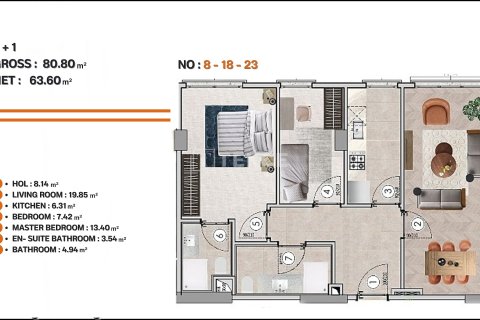 Daire  1+1  İstanbul, Türkiye №222470 - 10