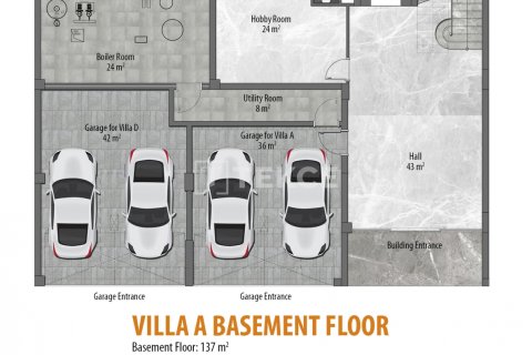 5+2 Villa  i Alanya, Antalya, Turkiet Nr. 216028 - 29