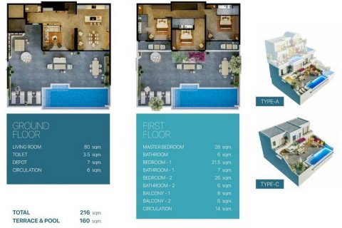 Villa 3+1 Girne, №211794 - 23