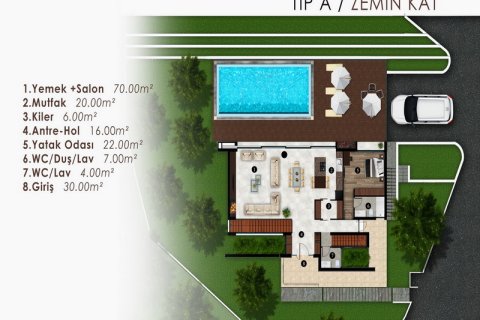 Продажа виллы  в Гирне, Северный Кипр 4+1, 295м2, №211793 – фото 12