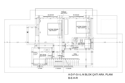 3+1 Villa  i Fethiye, Mugla, Tyrkiet Nr. 212399 - 26
