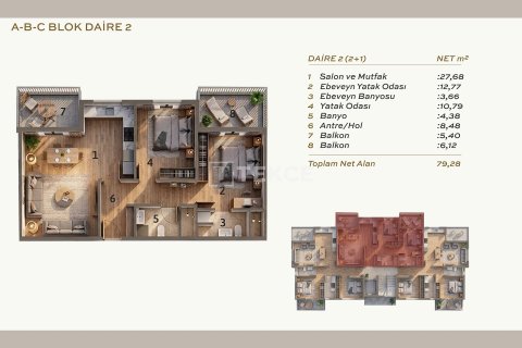 Продажа квартиры  в Даламане, Мугле, Турция 2+1, 100м2, №227182 – фото 27