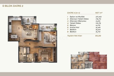 Продажа квартиры  в Даламане, Мугле, Турция 2+1, 100м2, №227182 – фото 26