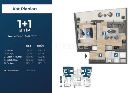 Продажа квартиры  в Измире, Турция 3+1, 142м2, №212155 – фото 8