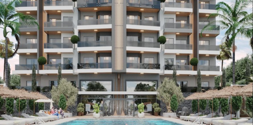 Daire  1+1  Alanya, Antalya, Türkiye №219325