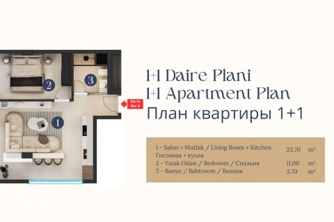 Продажа квартиры  в Анталье, Турция 1+1, 48м2, №233051 – фото 13