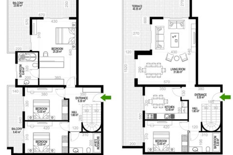 4+1 Penthouse in Yekta Kingdom Premium, Mahmutlar, Antalya, Turkey No. 228736
