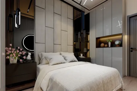 آپارتمان در  Mugla ، ترکیه 1 خوابه ، 52 متر مربع.  شماره 223748 - 4