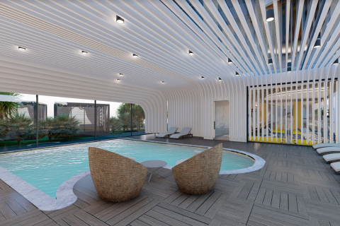 آپارتمان در  Kestel ، ترکیه 1 خوابه ، 60 متر مربع.  شماره 31855 - 26