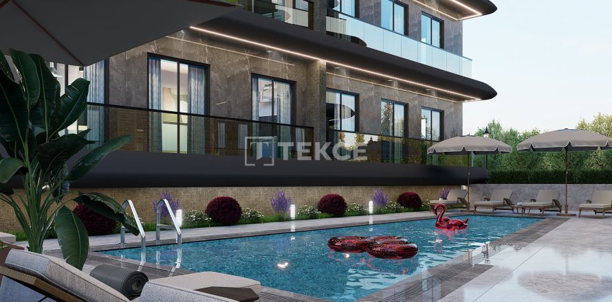 1+1 Lägenhet  i Alanya, Antalya, Turkiet Nr. 216243