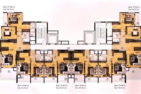 Продажа квартиры  в Мерсине, Турция 2 комн., 60м2, №227917 – фото 11