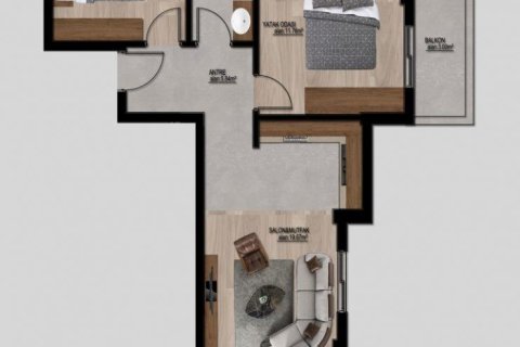 Продажа квартиры  в Эрдемли, Мерсине, Турция студия, 47м2, №227916 – фото 21