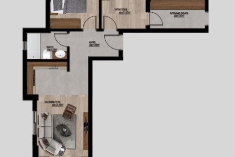 Продажа квартиры  в Эрдемли, Мерсине, Турция студия, 47м2, №227916 – фото 23
