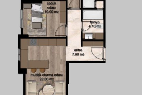 Продажа квартиры  в Эрдемли, Мерсине, Турция 2 комн., 65м2, №227919 – фото 12