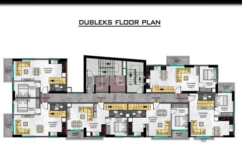 3+1 Penthouse  i Alanya, Antalya, Tyrkiet Nr. 217259 - 25