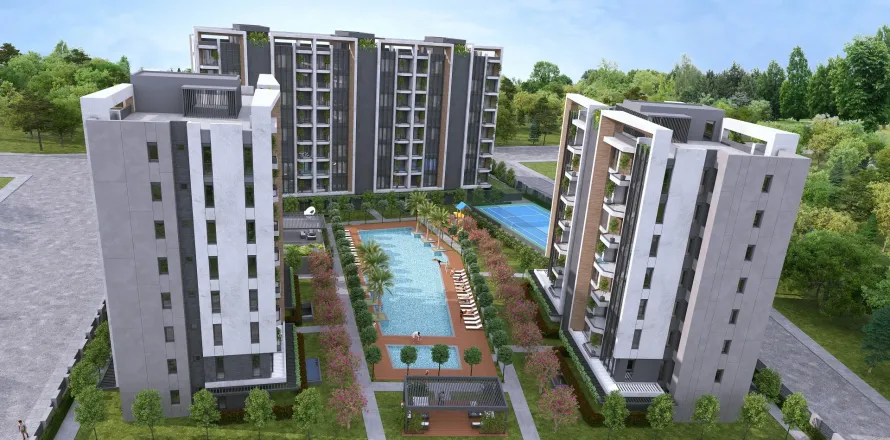 3+1 Leilighet  i Mugla, Tyrkia Nr. 220265