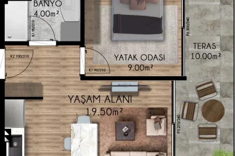 Apartment for sale  in Aksu, Antalya, Turkey, 1 bedroom, 79.6m2, No. 220329 – photo 18