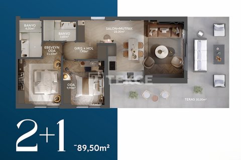 Daire 1+1 Kuşadası, Aydın, Türkiye №221745 - 24