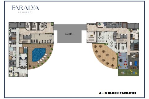 1+1 Wohnung  in Alanya, Antalya, Türkei Nr. 216482 - 2