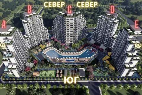 آپارتمان در  Kepez ، ترکیه 1 خوابه ، 59 متر مربع.  شماره 223785 - 23