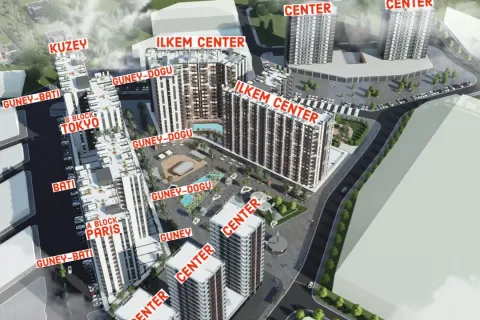 آپارتمان در  Kepez ، ترکیه 2 خوابه ، 105 متر مربع.  شماره 223783 - 18