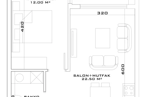 Apartment for sale  in Aksu, Antalya, Turkey, 1 bedroom, 90m2, No. 220739 – photo 26