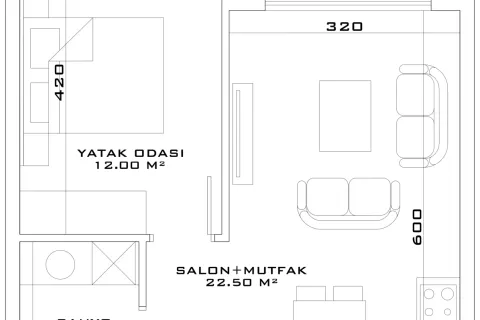 Apartment for sale  in Aksu, Antalya, Turkey, 1 bedroom, 90m2, No. 220736 – photo 25