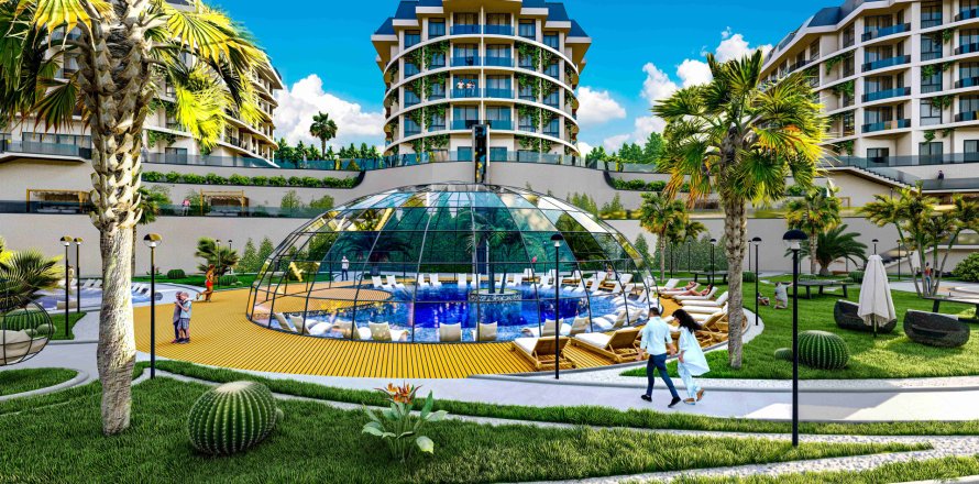 Квартира  1+1 в Каргыджаке, Аланья, Анталья, Турция №222967