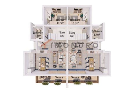 ویلا در  Esentepe ، ترکیه 3 خوابه ، 150 متر مربع.  شماره 217023 - 23