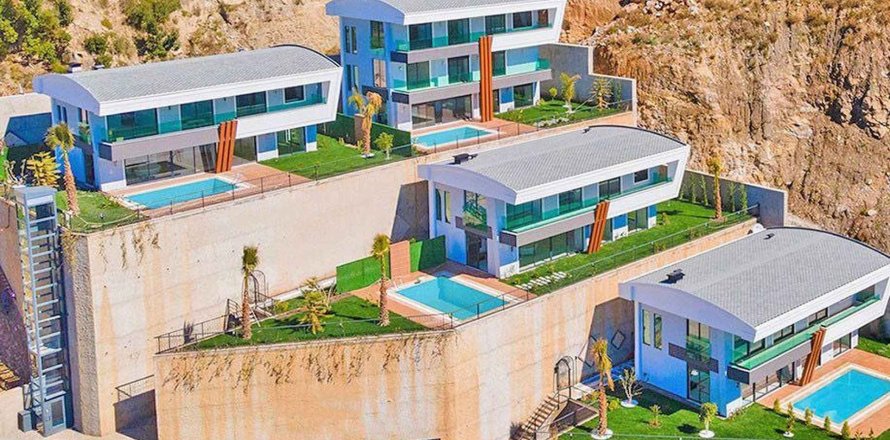 Вилла 4+1 в Бекташе, Аланья, Анталья, Турция №213795