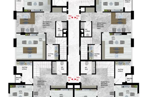 Продажа офиса  в Аланье, Анталье, Турция, 161м2, №215850 – фото 22