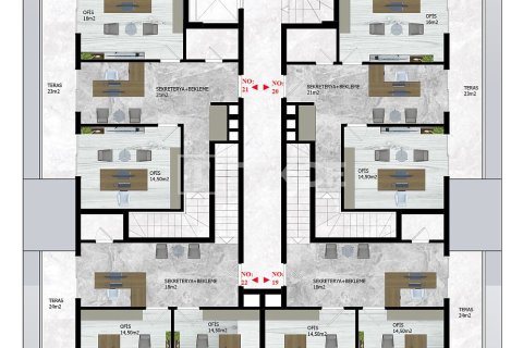 Продажа офиса  в Аланье, Анталье, Турция, 161м2, №215850 – фото 21