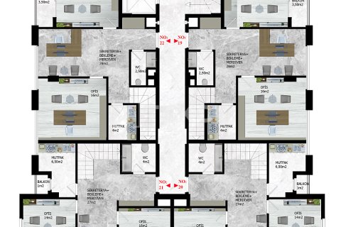Продажа офиса в Аланье, Анталье, Турция, 55м2, №215848 – фото 22