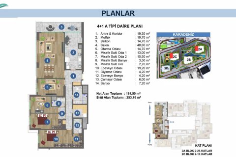 Продажа квартиры в Трабзоне, Турция 4+1, 256м2, №233921 – фото 19