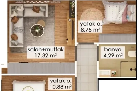 Продажа квартиры в Мугле, Турция 2+1, 60м2, №220186 – фото 10