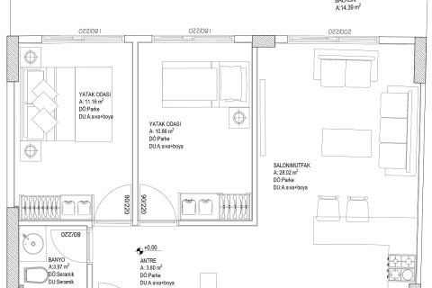 Daire   Muğla, Türkiye №224316 - 4