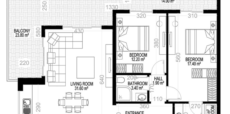 2+1 Wohnung in Yekta Kingdom Premium, Mahmutlar, Antalya, Türkei Nr. 227730