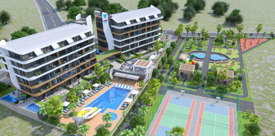 آپارتمان در  Oba ، ترکیه 1 خوابه ، 50 متر مربع.  شماره 217337