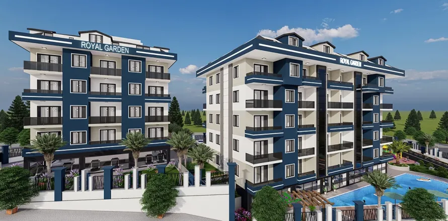 آپارتمان در  Alanya ، ترکیه 1 خوابه ، 61 متر مربع.  شماره 223657