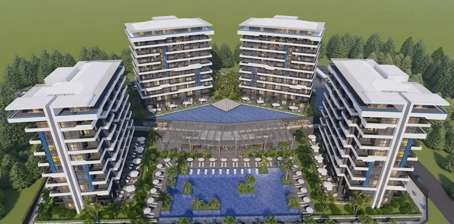 1+1 Leilighet  i Alanya, Antalya, Tyrkia Nr. 223658