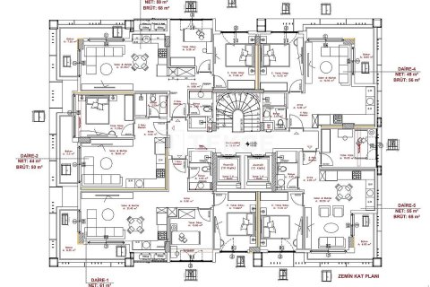 1+1 Wohnung in Alanya, Antalya, Türkei Nr. 215099 - 12