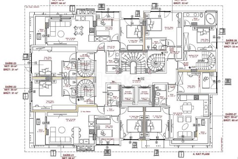 2+1 Takvåning i Alanya, Antalya, Turkiet Nr. 215100 - 9