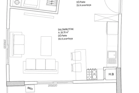 2+1 Lejlighed  i Aksu, Antalya, Tyrkiet Nr. 220913 - 18