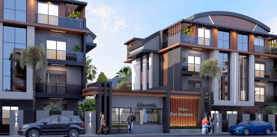 آپارتمان در  Mugla ، ترکیه 3 خوابه ، 70 متر مربع.  شماره 223917