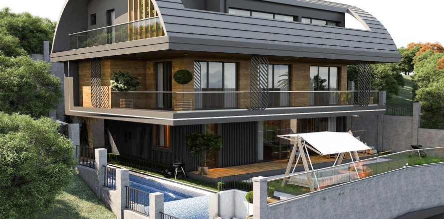 ویلا در Alanya ، ترکیه 4 خوابه ، 353 متر مربع. شماره 217756