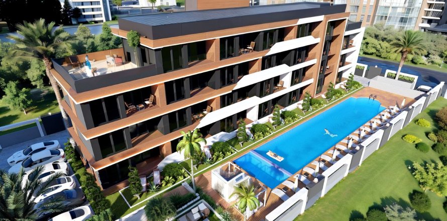 آپارتمان در  Antalya ، ترکیه 1 خوابه ، 56 متر مربع.  شماره 223375